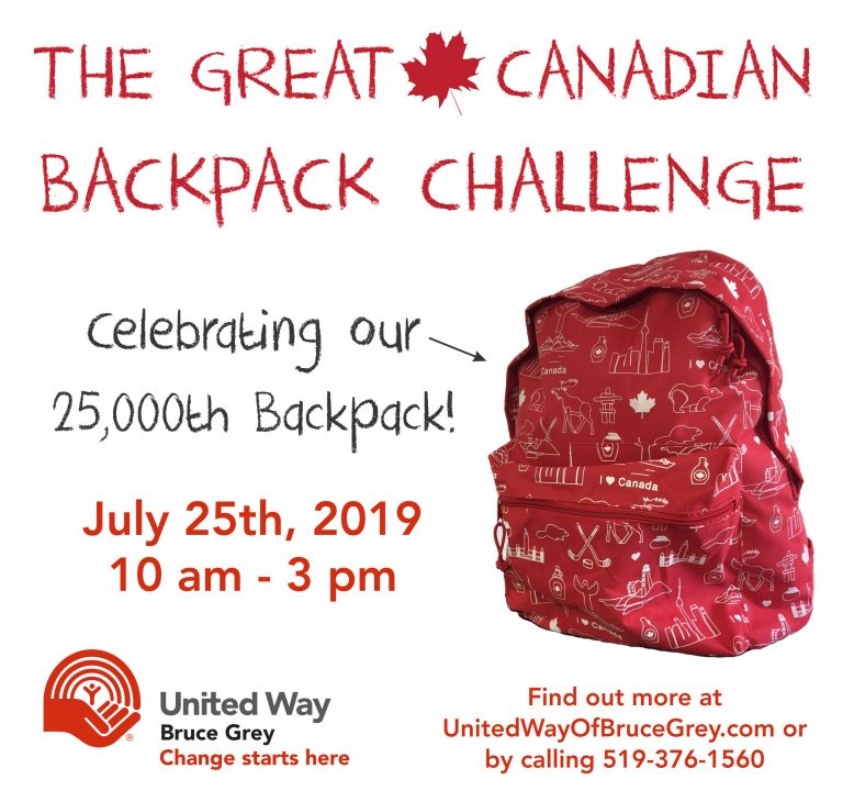 Help us celebrate our 25,000th Backpack with our Great Canadian
