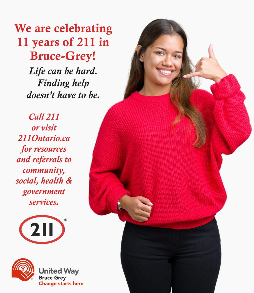 Celebrating 11 years of 211 in Bruce-Grey!