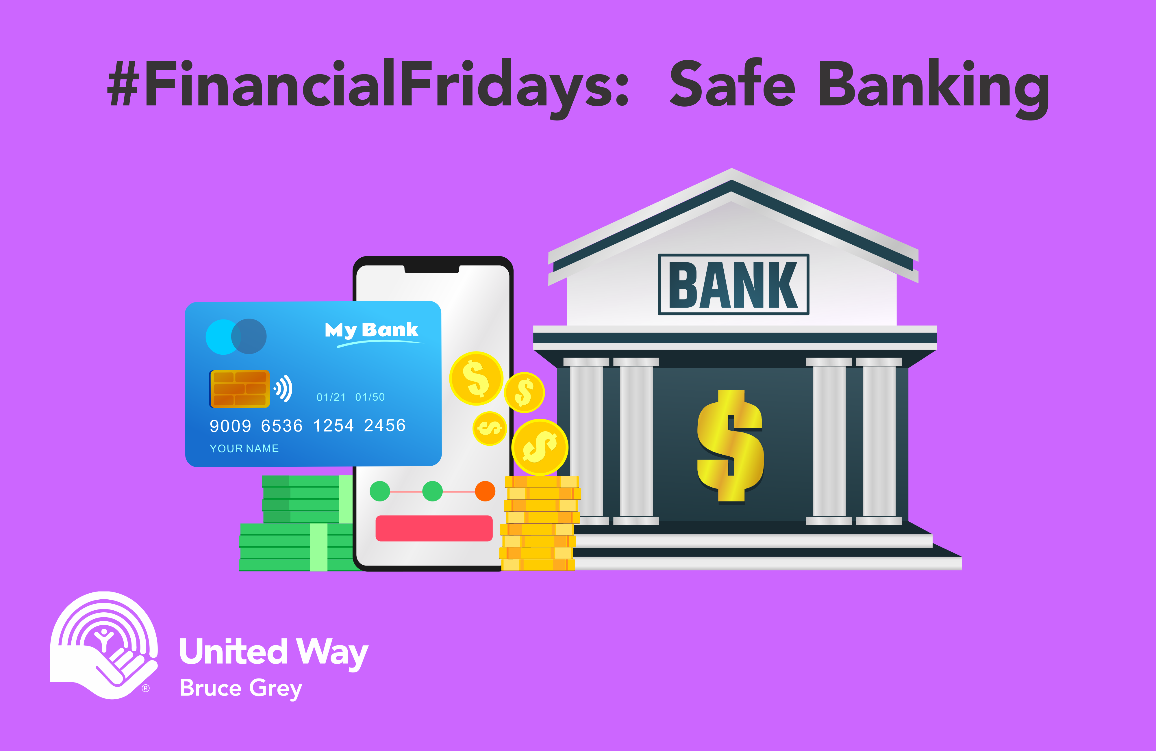 FinancialFridays_SafeBanking_Graphic United Way of Bruce Grey