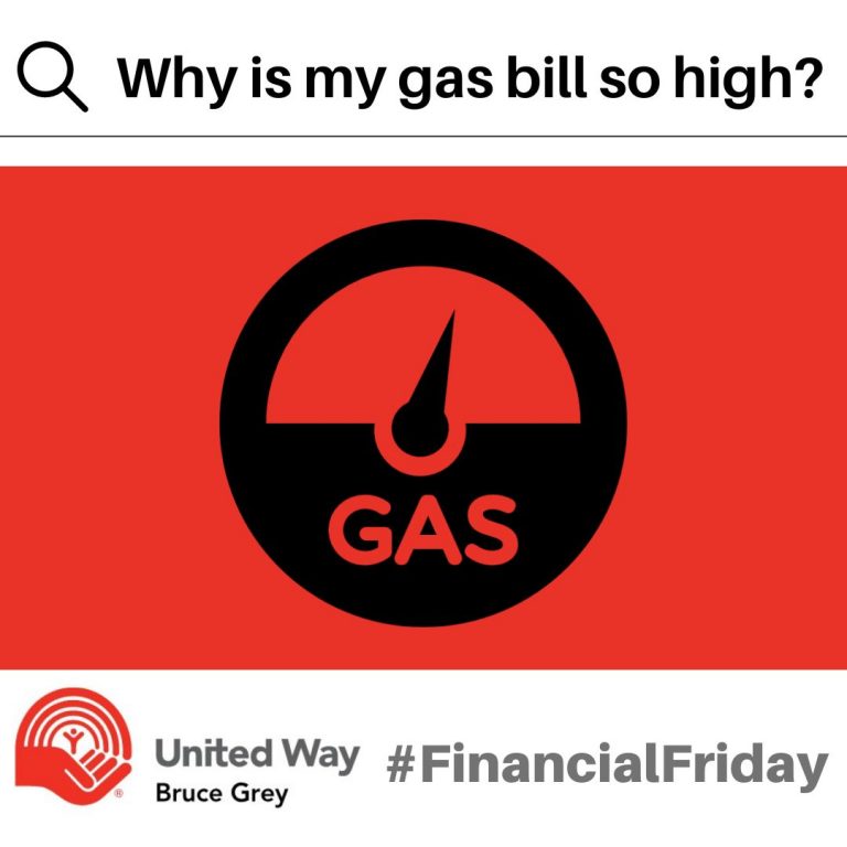 FinancialFridays Why is my gas bill so high? United Way of Bruce Grey